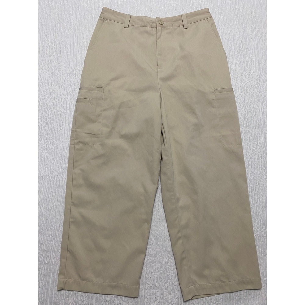 Wide Leg Capri Pants Studio Works Style B5813 Women's Size 8 Beige Baggy
